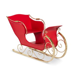 Trineo rojo decorativo / Red Sleigh