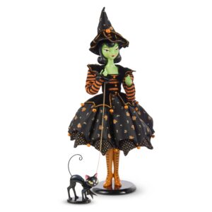 Bruja verde fashionista con gato / Green Witch Fashionista with Cat