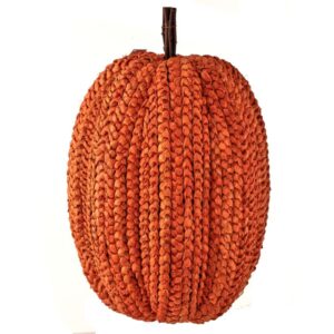 Calabaza tejida cesta display grande / Display Basket Weave Pumpkin