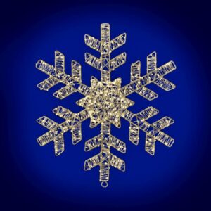 Copo de nieve LED micro para exterior / Micro LED Snowflake Outdoor