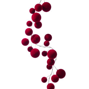 Guirnalda con esferas flocked / VP Flocked Ball Garland
