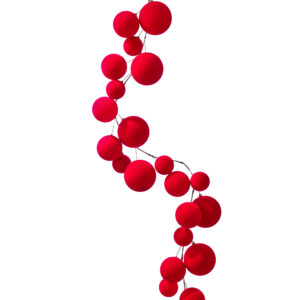 Guirnalda con esferas flocked / VP Flocked Ball Garland